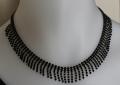 Necklace 352 Black Crystal Necklace Earrings Bracelet Finger Ring Set Shien